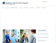 Tablet Screenshot of berkeleyvaleprivate.com.au